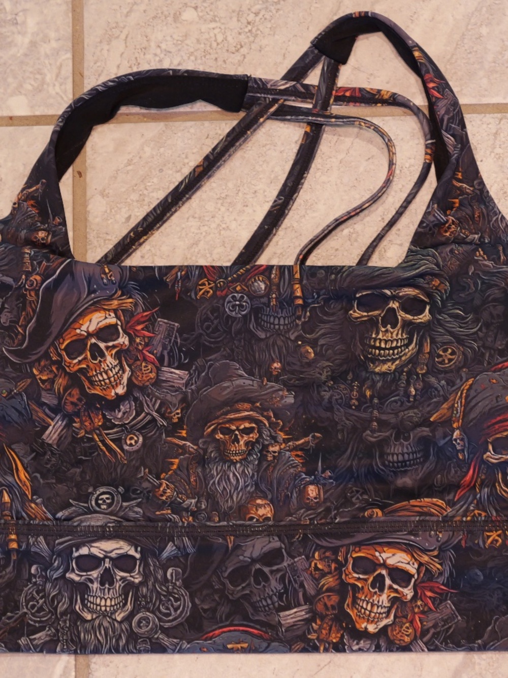 Constantly Varied Gear Pirates Booty Longline Bra Size XXL